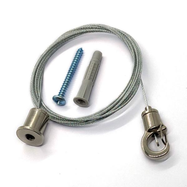 Adjustable Suspension Cable Kit with Gripper for Lighting Systems