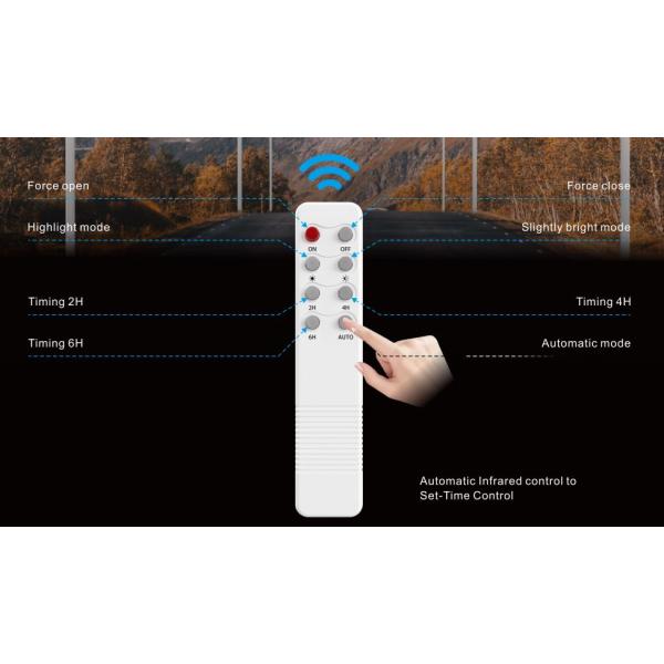 6000lm 400W 40AH Ultra Thin Solar Street Light 150lm/W With PC Lens For Road Lighting