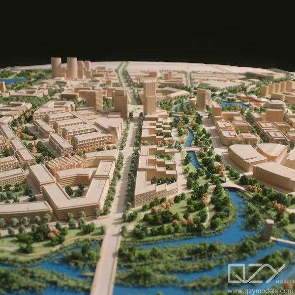 Shenyang Landscape Miniatura Modelos Arquitetônicos Aecom 1/2000 Parque Industrial Sino-Alemão