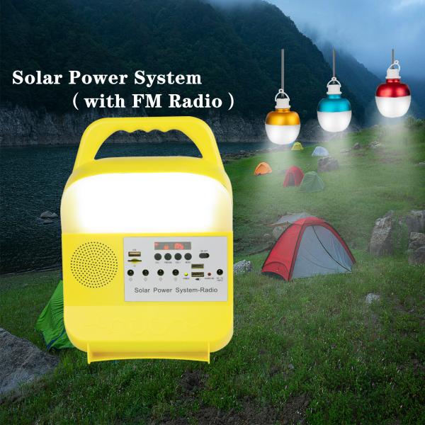 Система солнечной энергии СИД 9W портативная с поручать мобильного телефона