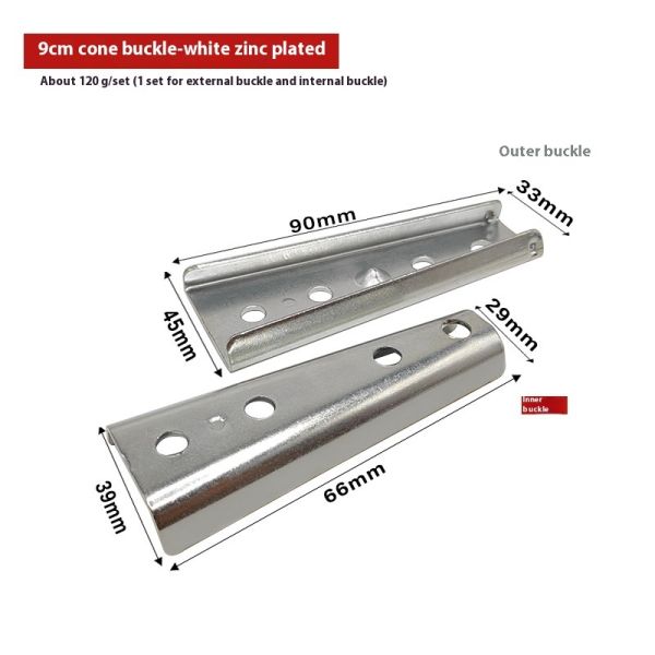 120mm Conical Furniture Connector Sofa Connector Sofa Connection Hardware Galvanized Bed Connector