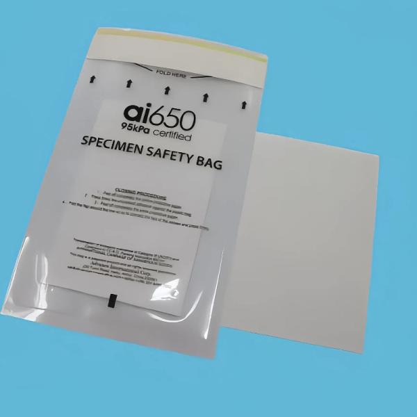Assurance qualité 95 kPa Sac de transport d'échantillons, dimensions 168 mm x 283 mm