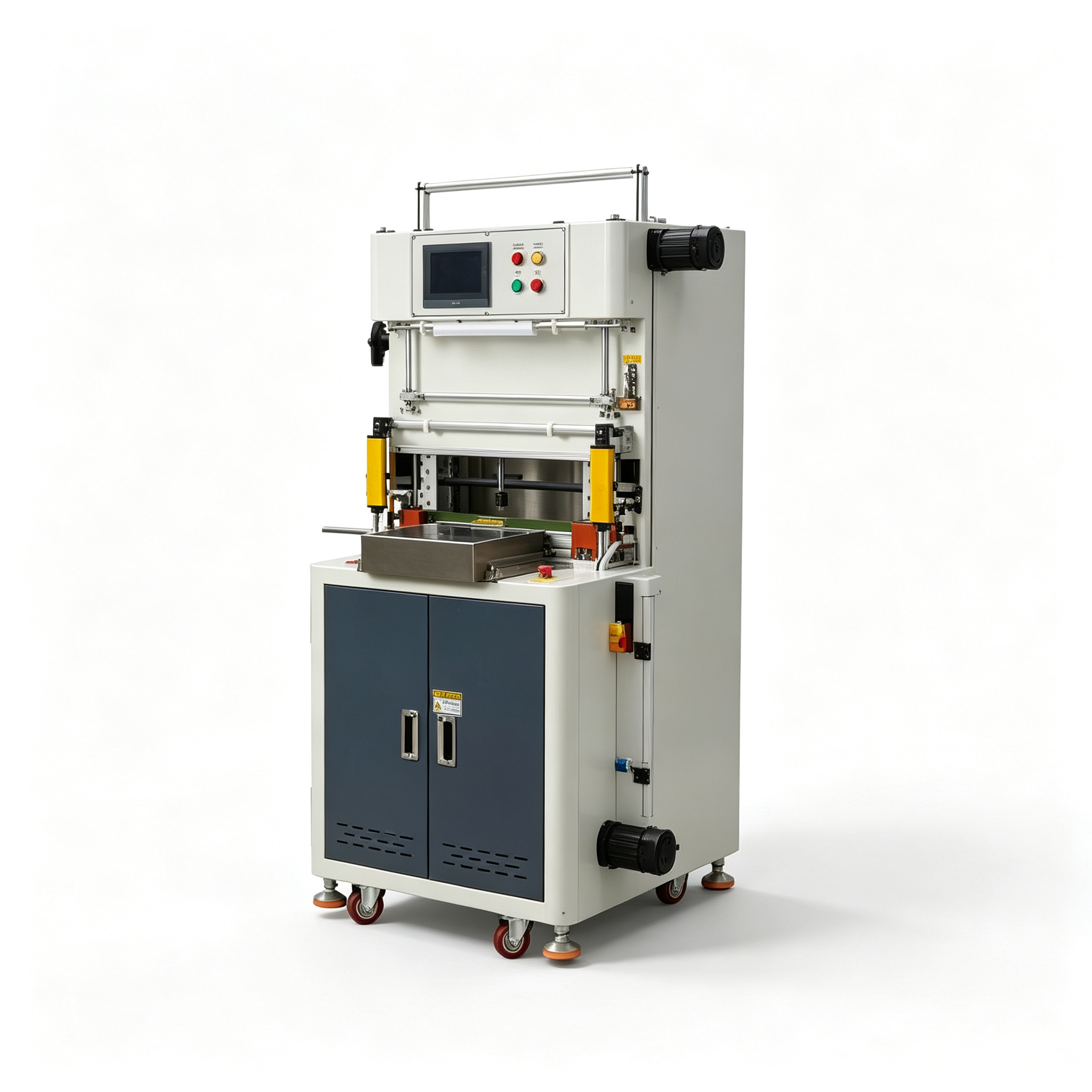 Cold Cut Shrink Wrapping Machine Semi Auto Tape Cuff Packaging Machine For PVC POF Film