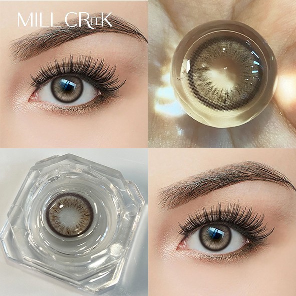 40% Water Content Yearly Colored Contact Lenses 14.0-14.5mm Diameter Millcreek Lenses