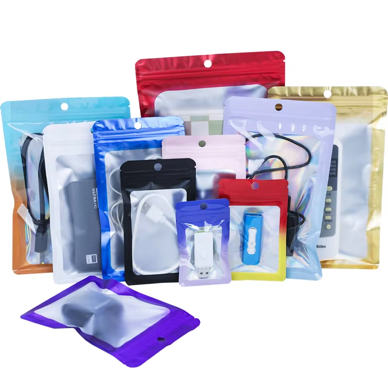 Custom Logo Resealable Smell Proof Aluminum Foil Edible Small Food Zip Lock Plastic Packaging Mylar Hologram Bags