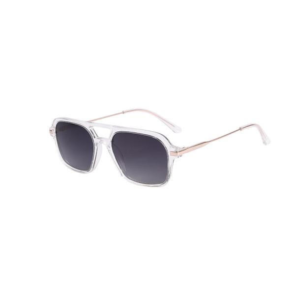 Óculos de sol do acetato do quadrado do vintage, o aviador Sunglasses dos homens 70s lisos