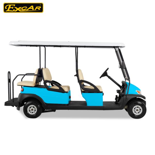 L'aluminium électrique 3.7KW CDA de personne du boguet 6 de golf de bleu de ciel circulent en voiture séparément