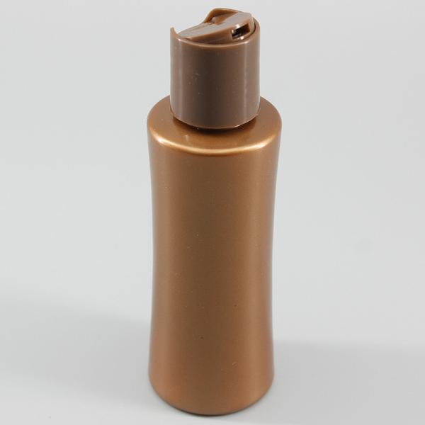 4.06oz120ml Brown PET Cosmetic Bottle With Chiaki Cover Plastic Bottle Lotion Toner Make-Up Water Bottle