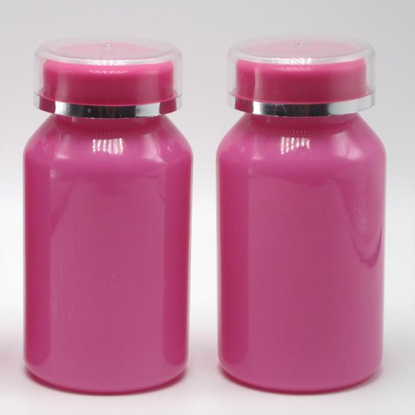 Logo personnalisé Bouteille en plastique PET de 150 ml pour emballage de surface industrielle et pilule