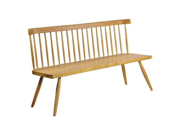 Northern Europe Style Long Bench Chair Solid Wood Dining Chair Durable Antique For Garden