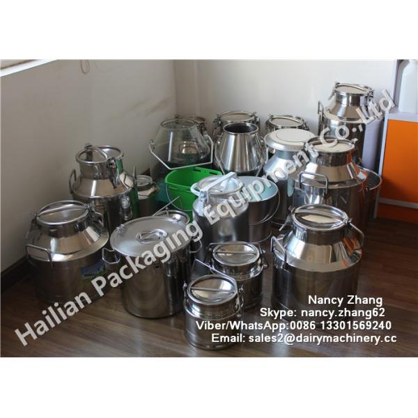15 Liter Double Walled Stainless Steel Milk Bucket High Strength For Beverage / Beer