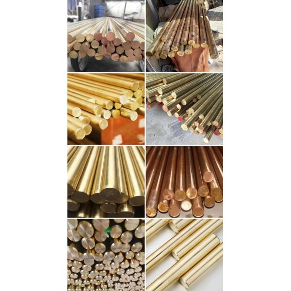 Length 1-6m or as Requirement Bending Service for Raw Materials 2m C1100 Copper Round Rod Flat Round Solid Brass Bars