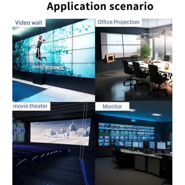 4K60 2 Input 9 Output Video Wall Controller with Any Splicing Mode for Professional Multi-Screen Viewer