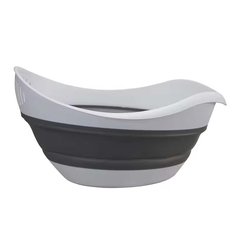 Muti-functional Eco-friendly Modern Foldable Design Silicone Folding Dish Storge Basket for Home Kitchen Food Storage