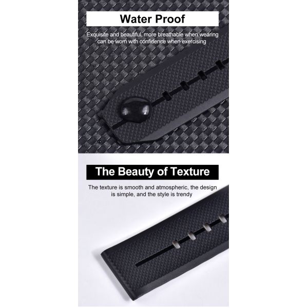 22mm Quick-Release TPU Watch Strap