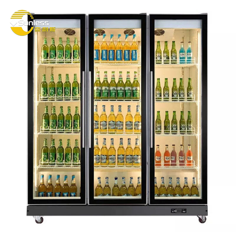 220V / 50Hz Supermarket Display Refrigerator Mini Beer Display Cooler