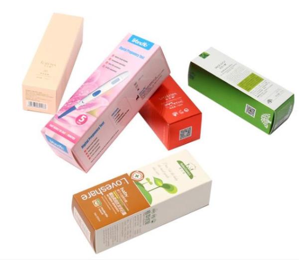 CMYK 1.6mm Thick Cosmetic Product Boxes Makeup Custom Printing 350gsm