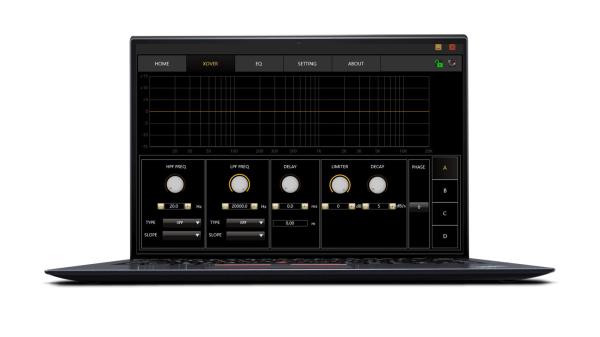 DSP Network Audio Amplifier 900W , Class D Mixer Power Amplifier With Control Software
