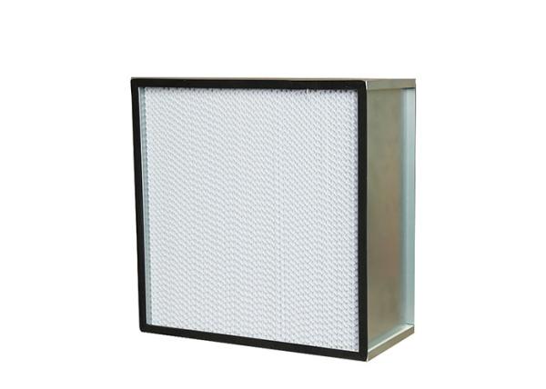 Pharmaceuticals 0.3um Mini Pleat HEPA Filter Flange Type Aluminum Frame