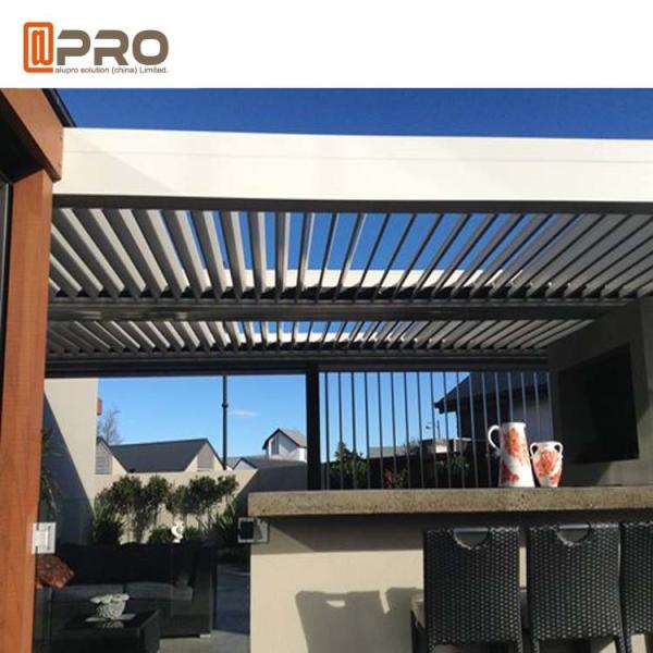 O caramanchão de alumínio moderno personalizado motorizou de superfície terminado