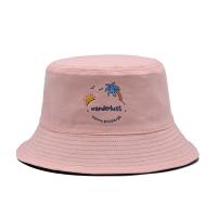 chapéu reversível Logo Embroidery Pink Color feito sob encomenda ocasional da cubeta de 58cm