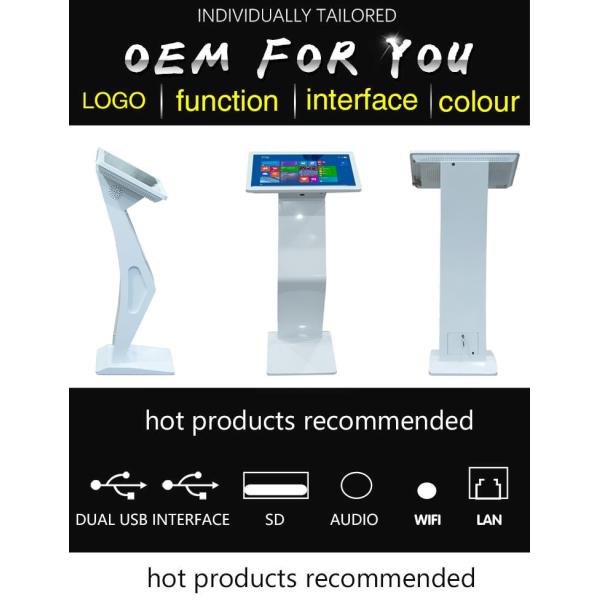 Restaurant Interactive Touch Screen Kiosk 22 inch Android OS IP / WIFI Remote