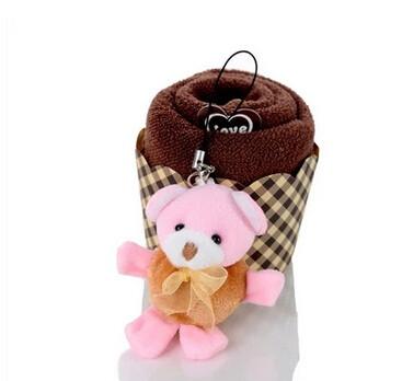 New creative promotion gift product wedding gift cake bear towel
