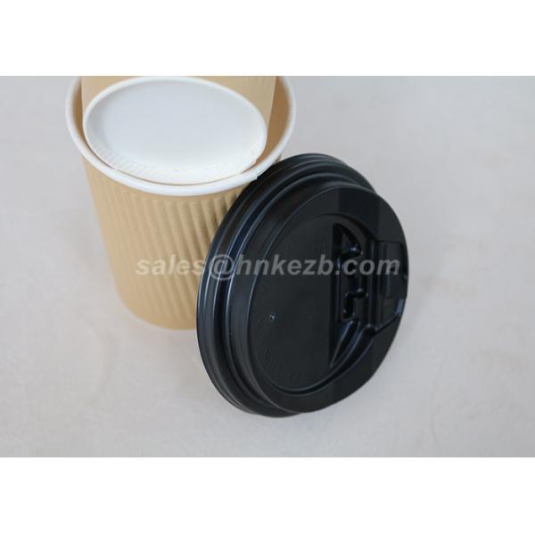 Biodegradable Ripple Wall Hot Drink Paper Cups Disposable Takeaway