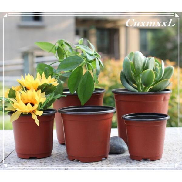 Черные оранжевые 17cm пластиковые баки завода срывают устойчивых крепких плантаторов полипропилена