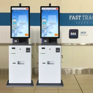 Modern Ticket Vending Machine With LCD Display Win/Linux Software Thermal Printer