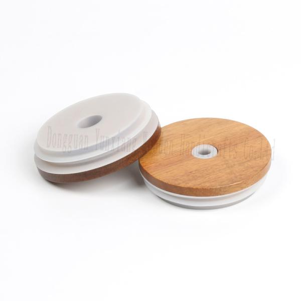 Natural Beech Wooden Jar Lid for Glass Canisters Airtight