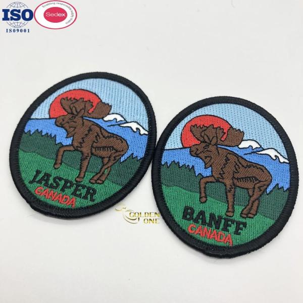 Hat Chenille Embroidered Cloth Patches Iron On Custom Silicone Rubber
