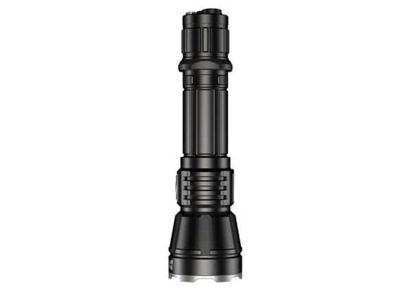 Military Glass Breaker Black IPX8 Waterproof LED Torch