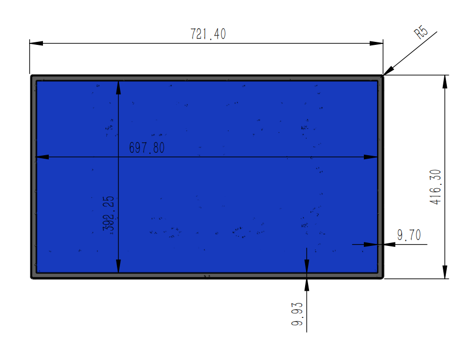 32 Inch Metal Wall-Mounted Touch Monitor for Commercial & Industrial Applications
