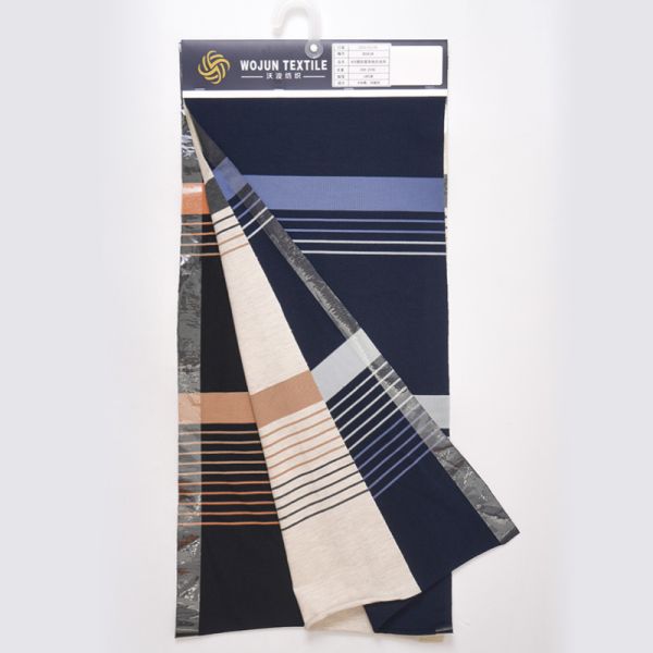Striped Cotton Pique Fabric: 185cm Wide Stretch for Modern Preppy
