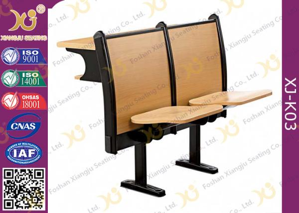 Modern Wood School Desk And Chair For Student / College Classroom Furniture