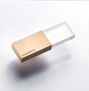 Kongst new arrival rectangle crystal usb flash drive,metal usb stick 2.0,with custom logo inside
