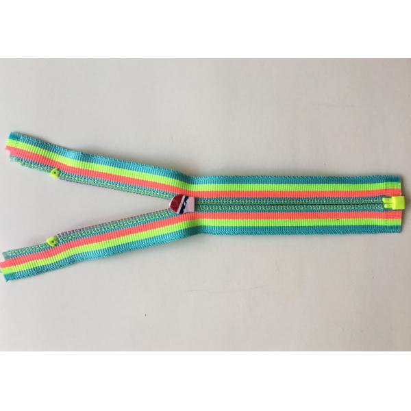 Покрашенный радугой Веббинг хлопка связывает молнию зубов градиента с оригиналом для одежды