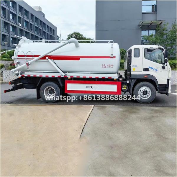 FOTON   12000 Liters     High Pressure Washer  Truck    Vacuum Truck  Sewage Suction  Truck