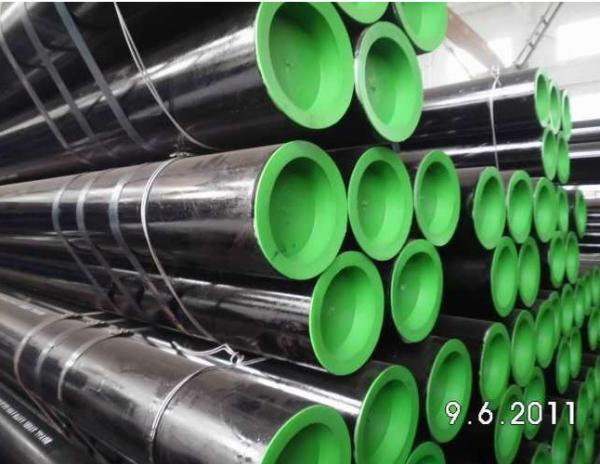 A53 / ASTM 5L Round Hollow Steel Pipe , Seamless Boiler Tubes High Frequency Welded