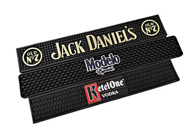 Highly Durable Custom Counter Mats , Rubber Bar Top Mats Nice Decoration