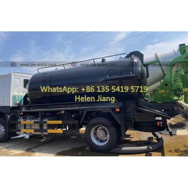Тележка сточной трубы вакуума колес 290HP 8M3 Howo 4x2 6 выпуская струю