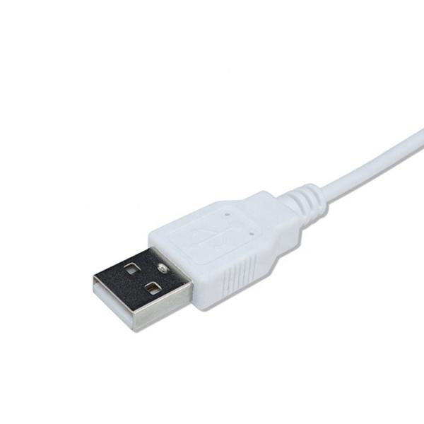 Blanc noir 90 degrés angle 5,5x2,1 mm 5,5x2,5 mm 1,35x3,5 mm câble d'alimentation USB à courant continu
