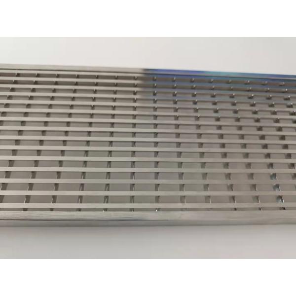 SS304 Steel Flooring Grating Press-Locked Trench Cover Size 20*4mm  And 600mm Width