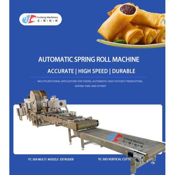 CE 220V Spring Roll Machine Lumpiang Shanghai Equipment