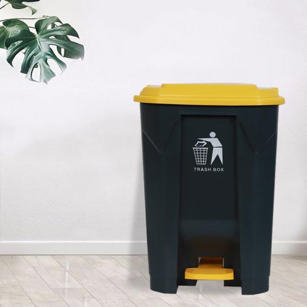 Factory High Quality 13 Gallon Street Garden Double Recycle Trash Can Foot Pedal Dustbin for Outdoor