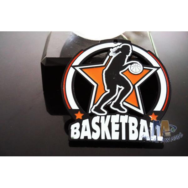 Custom Sports Marathon School Metal Glow In The Dard Medals , Durable Prize Medals For 5k Runs