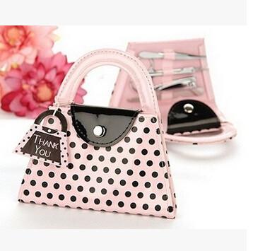 New creative promotion gift product wedding gift bag shape manicure beauty tool set