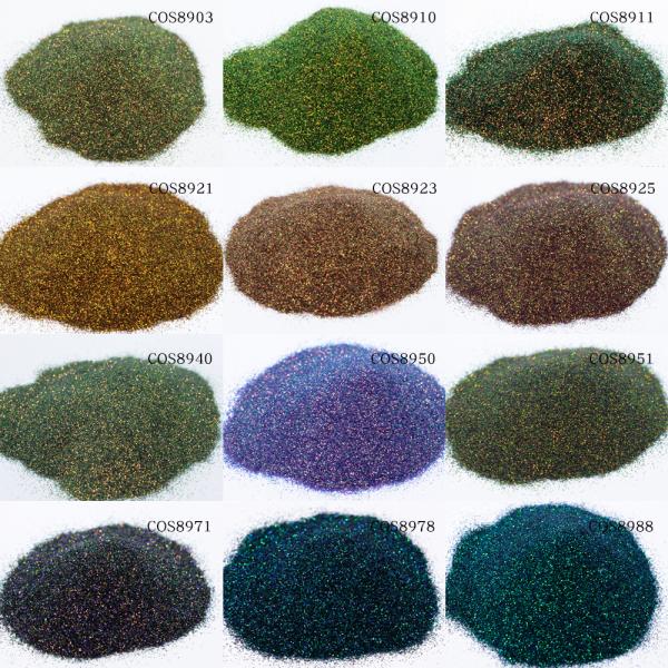 Design Luxurious Chameleon Peacock Colors Sample Free Cosmetic Glitter Powder for Halloween Makeup and Nail Art OEM/OEM Bulk