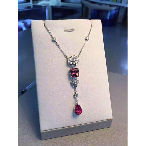 Luxury jewe factory rose  series necklace gold diamond  18k gold  white gold yellow gold rose gold diamond necklace